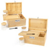 VIKING FACTORY LARGE BAMBOO BOX TRAY SET BUNDLE, 2 PACK - BAMBOO