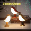 Small Bird Table Lamp Cordless Bedside Lamps Battery Operated Lamp with 3