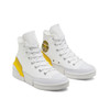 568648C CONVERSE MIX & MATCH CPX70 HIGH TOP, WOMEN SIZE 5.5 - WHITE/YELLOW/BLACK