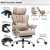 Efomao Desk Office Chair 400LBS, Big and Tall Office Chair, PU Leather