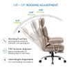 Efomao Desk Office Chair 400LBS, Big and Tall Office Chair, PU Leather