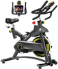 CYCLACE EXERCISE BIKE STATIONARY, 330LBS CAPACITY - BLACK/STAINLESS STEEL