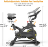 CYCLACE EXERCISE BIKE STATIONARY, 330LBS CAPACITY - BLACK/STAINLESS STEEL
