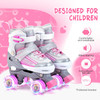 20210927 KUXUAN SKATES GIRLS ROLLER SKATES LIGHT UP, SIZE SMALL, 10C-13C - PINK