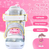 20210927 KUXUAN SKATES GIRLS ROLLER SKATES LIGHT UP, SIZE SMALL, 10C-13C - PINK