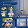 Poudee 42X42 inches Puppy Playpen, Dog Playpen, Mesh Safety Dog Pen GWL-002 Blue