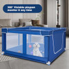 Poudee 42X42 inches Puppy Playpen, Dog Playpen, Mesh Safety Dog Pen GWL-002 Blue