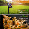 ORNNUT 4-Pack Solar String Lights Outdoor 8 Modes, Warm White