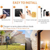 ORNNUT 4-Pack Solar String Lights Outdoor 8 Modes, Warm White