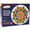 Kulture Khazana Family Rangoli Diwali Puzzle 150 Piece 32" Across - Purple