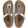 BIRKENSTOCK GIZEH UNISEX SANDALS - SIZE MEN 6 WOMEN 8 (EU M39) - SILVER