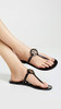 51148678 TORY BURCH WOMEN'S MINI MILLER FLIP FLOPS SIZE: WOMEN 10 MEDIUM - BLACK
