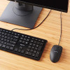 Amazon Basics Keyboard and 3-Button USB Mouse Combo HK3069 - Black