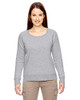 ECONSCOUS 7 OZ ORGANIC HEATHERED FLEECE RAGLAN PULLOVER EC4505 SIZE L - GRAY