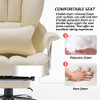 EFOMAO DESK OFFICE CHAIR 400LBS, BIG AND TALL OFFICE CHAIR, PU LEATHER - BEIGE