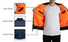 GALAXY BY HARVIC SPIRE BY GALAXY NAVY MEN'S FLIGHT JACKET SIZE MEDIUM