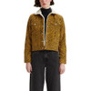 361360065 LEVI'S WOMEN ORIGINAL SHERPA TRUCKER JACKET WOMEN ZEBRA CHAI TEA S New