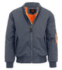 GALAXY BY HARVIC SPIRE BY GALAXY MEN FLIGHT JACKET CHARCOAL 2XL New