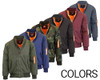 GALAXY BY HARVIC SPIRE BY GALAXY MEN FLIGHT JACKET CHARCOAL 2XL New
