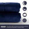 Hug Bud Weighted Blanket 48"x72" 15-lbs No Cover Required HB-8087 - Navy