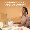 Logitech Lift for Mac Wireless Vertical Ergonomic Mouse, 910-006471 - Off White