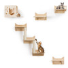MIUZMORE CAT WALL FURNITURE, 5-PIECE CAT WALL SHELVES, CAT WALL HOUSE MPJ-01 New