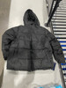 OMRB1012PZ REEBOK PUFFER COAT BLACK SIZE X-LARGE New