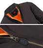 GALAXY BY HARVIC SPIRE BY GALAXY MEN'S FLIGHT JACKET SIZE: MEN XL COLOR: BLACK New