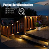 SOLPEX SOLAR DECK LIGHTS OUTDOOR 16 PACK SOLAR STEP LIGHT WARM WHITE