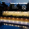 SOLPEX SOLAR DECK LIGHTS OUTDOOR 16 PACK SOLAR STEP LIGHT WARM WHITE