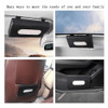 BROOKSTONE AUTOMOTIVE VISOR MASK & TISSUE DISPENSER - BLACK New