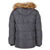 Canada Weather Gear Men's Fur Hooded Puffer Jacket - SIZE LARGE - CHARCOAL New