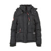 CANADA WEATHER GEAR WOMEN'S LONG PUFFER, HOODIE, BLACK, LARGE, OLCW843PZ New