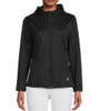 SPYDER WOMEN'S ALYCE LOGO HOOD JACKET - SIZE: WOMEN S - BLACK New