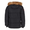 CANADA WEATHER GEAR MEN'S FUR HOODED PUFFER JACKET, BLACK, X-LARGE New