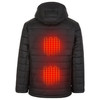 HELIOS – THE HEATED COAT – PAFFUTO STYLE FOR MEN - SIZE: MEN XL - BLACK