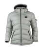 HELIOS THE HEATED COAT PAFFUTO STYLE FOR WOMEN - SIZE: L - GRAY/ MINT SILVER