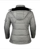 HELIOS THE HEATED COAT PAFFUTO STYLE FOR WOMEN - SIZE: L - GRAY/ MINT SILVER