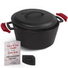 CUISINEL CAST IRON DUTCH OVEN 5-QUART DUTCH OVEN - BLACK