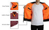 GALAXY BY HARVIC SPIRE BY GALAXY MEN'S FLIGHT JACKET SIZE: MEN XL - MAROON