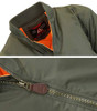 GALAXY BY HARVIC SPIRE BY GALAXY MEN'S FLIGHT JACKET SIZE: MEN L - OLIVE New