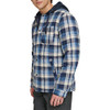 LEVI'S MEN'S PLAID SHERPA LINED HOODED SHIRT JACKET - SIZE: MEN XXL - NAVY/BLUE New