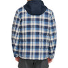 LEVI'S MEN'S PLAID SHERPA LINED HOODED SHIRT JACKET - SIZE: MEN XXL - NAVY/BLUE New