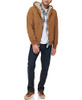 LEVI'S MEN'S WORKWEAR COTTON CANVAS HOODED BOMBER BROWN REGULAR & TALL - XL New