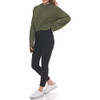 CJ2R0110 CHAIN STITCH V-NECK SWEATER WOMEN XL THYME New