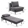 VONANDA SOFA COUCH WITH HIDDEN LEGS - DARK GRAY