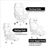 EFOMAO DESK OFFICE CHAIR 400LBS BIG AND TALL OFFICE CHAIR PU LEATHER - BROWN