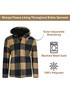 J.COME GALAXY MEN'S POLAR FLEECE PLAID HOODIE - SIZE: MEN XL - OCHRE New