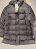 SPIRE BY GALAXY MENS CONGELAMENTO PUFFER JACKET HOODED WINTER LARGE - BLACK New