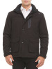 HELIOS HEATED JACKET COAT COTTON POLY FULL ZIP - SMALL - BLACK - F3-30